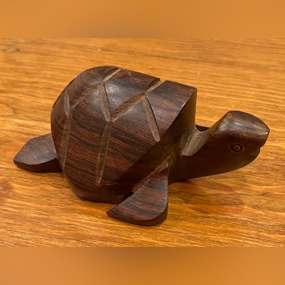 Tortoise Turtle‎ Statue Carved Sculpture Wood Resin Decor Figurine - Picture 10 of 10